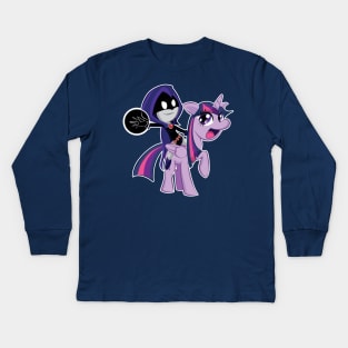 Twilight-Raven Kids Long Sleeve T-Shirt